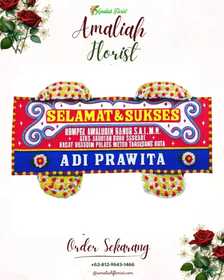 Papan Bunga Ucapan Selamat Maniamolo