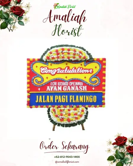 Sewa Papan Bunga Maniamolo